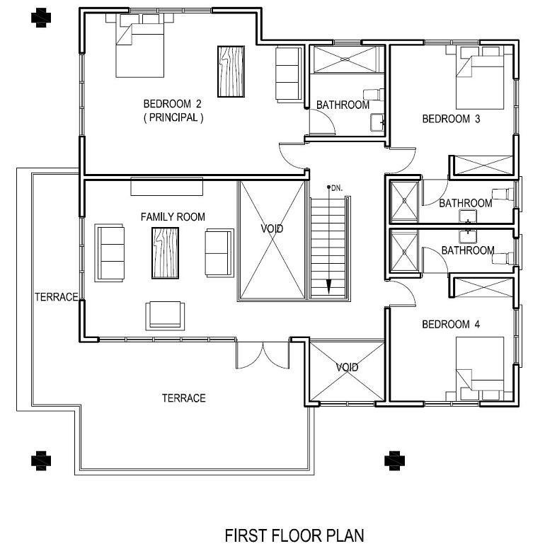 First Floor Plan  architecture drawing  Pyramid Builders